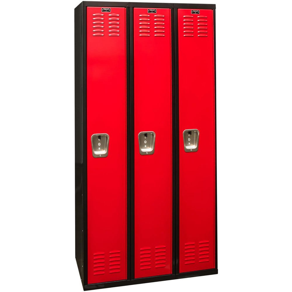 Lockers; Locker Style: Horizontal ; Locker Configuration: 3-Wide ; Assembled: Yes ; Shelf Capacity: 20 ; Handle Type: Recessed ; Locker Material: Steel