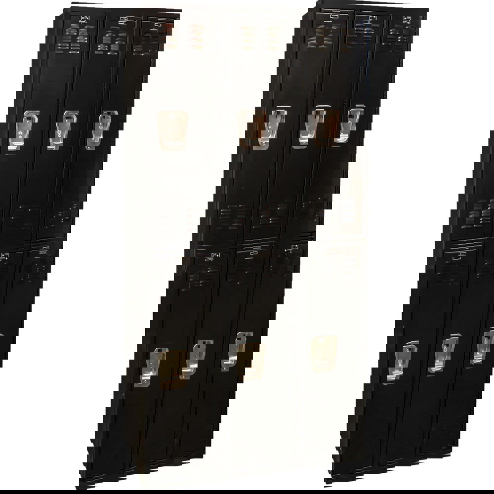 Lockers; Locker Style: Horizontal ; Locker Configuration: 3-Wide ; Assembled: Yes ; Shelf Capacity: 0 ; Handle Type: Recessed ; Locker Material: Steel