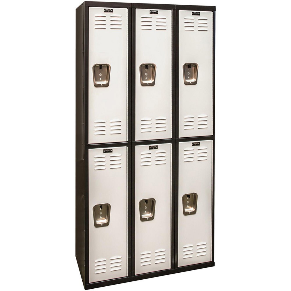 Lockers; Locker Style: Horizontal ; Locker Configuration: 3-Wide ; Assembled: No ; Shelf Capacity: 0 ; Handle Type: Recessed ; Locker Material: Steel