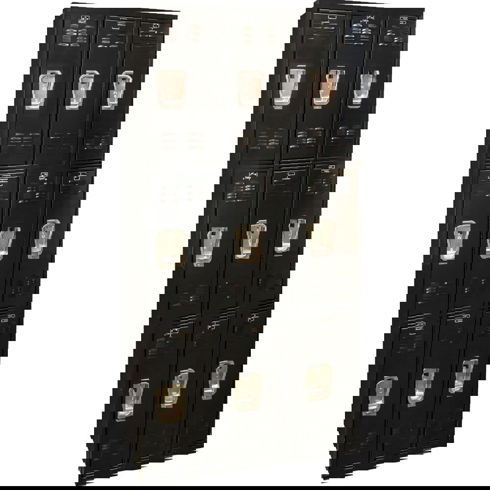 Lockers; Locker Style: Horizontal ; Locker Configuration: 3-Wide ; Assembled: Yes ; Shelf Capacity: 0 ; Handle Type: Recessed ; Locker Material: Steel