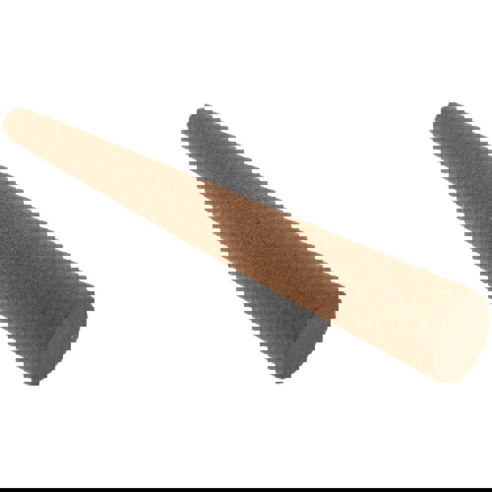 Sharpening Stone: 1/2'' Thick, Round Tapered, Aluminum Oxide