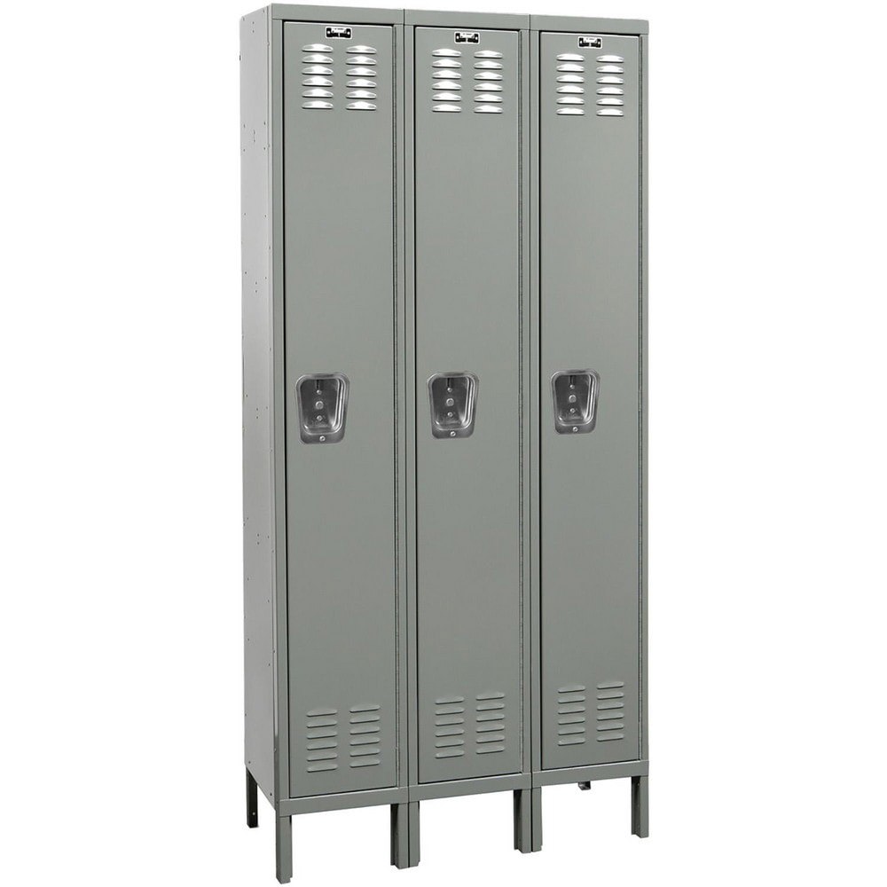 Lockers; Locker Style: Horizontal ; Locker Configuration: 3-Wide ; Assembled: No ; Shelf Capacity: 20 ; Handle Type: Recessed ; Locker Material: Steel