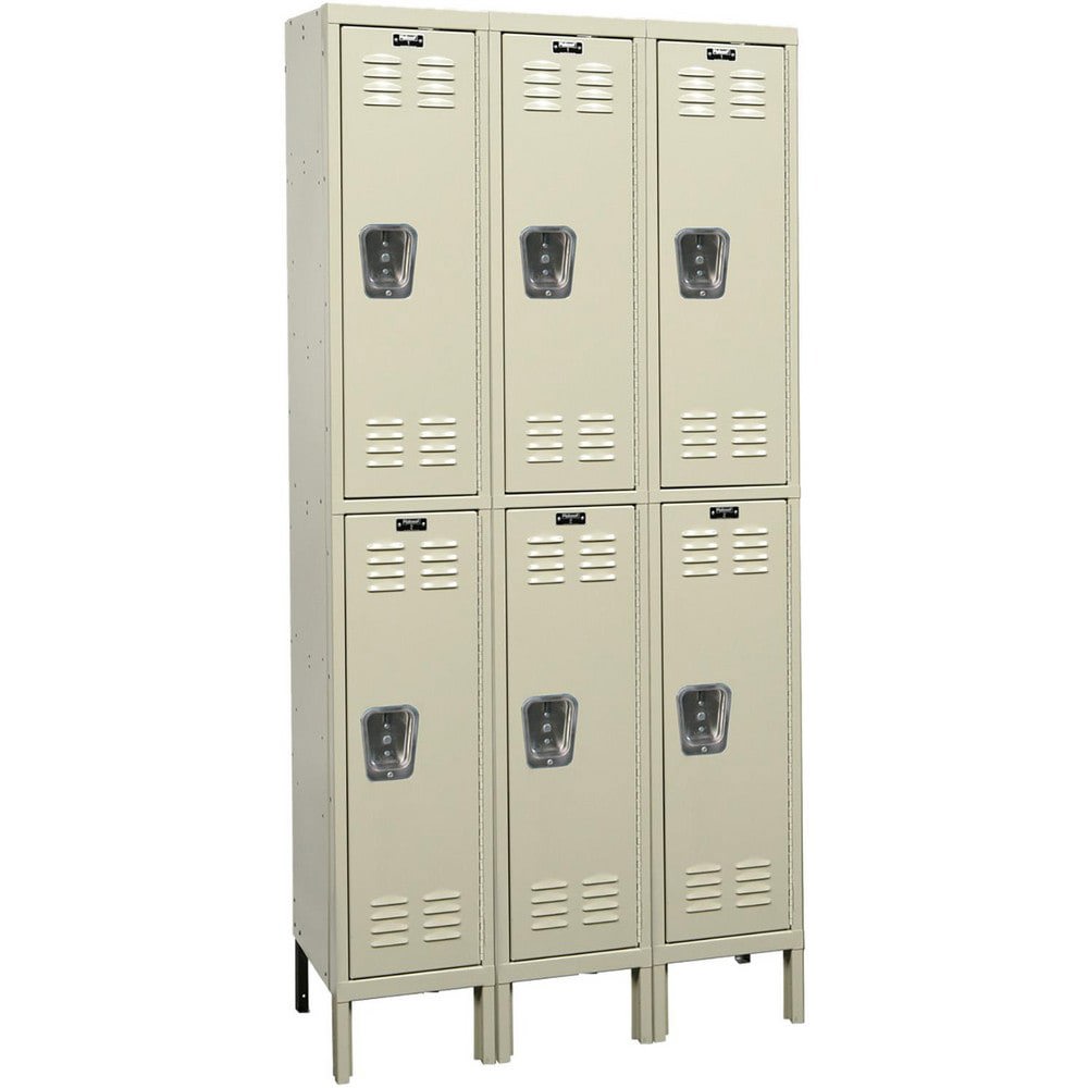 Lockers; Locker Style: Horizontal ; Locker Configuration: 3-Wide ; Assembled: Yes ; Shelf Capacity: 0 ; Handle Type: Recessed ; Locker Material: Steel