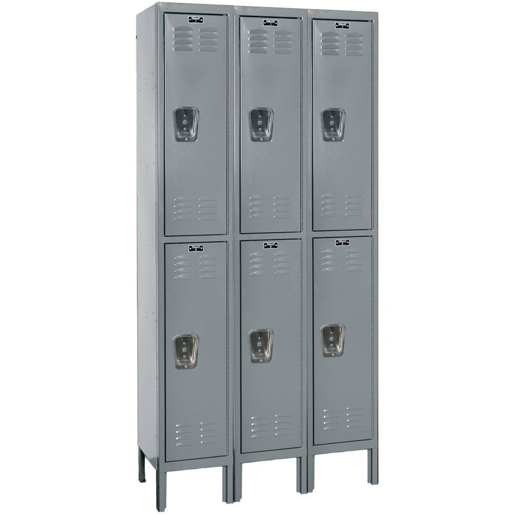 Lockers; Locker Style: Horizontal ; Locker Configuration: 3-Wide ; Assembled: No ; Shelf Capacity: 0 ; Handle Type: Recessed ; Locker Material: Steel