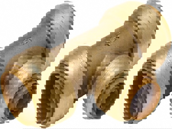 3/4 x 3/4 x 1/2 in. Push Brass Reducing Tee