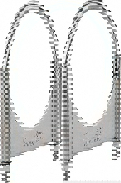 Round U-Bolt: Clamping Mount, 3/8-16 UNC, 1-1/2