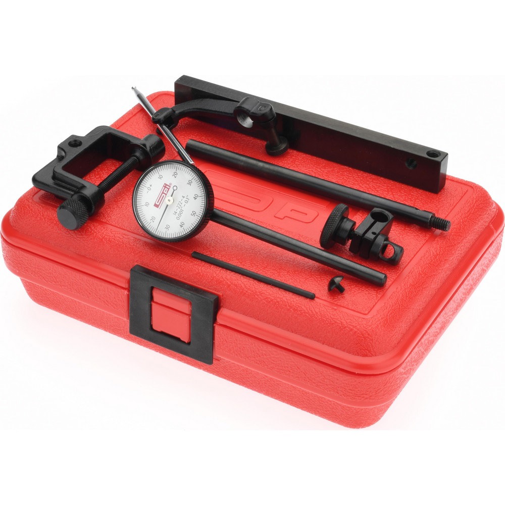 Dial Indicator & Base Kit: 0-50-0 Dial Reading