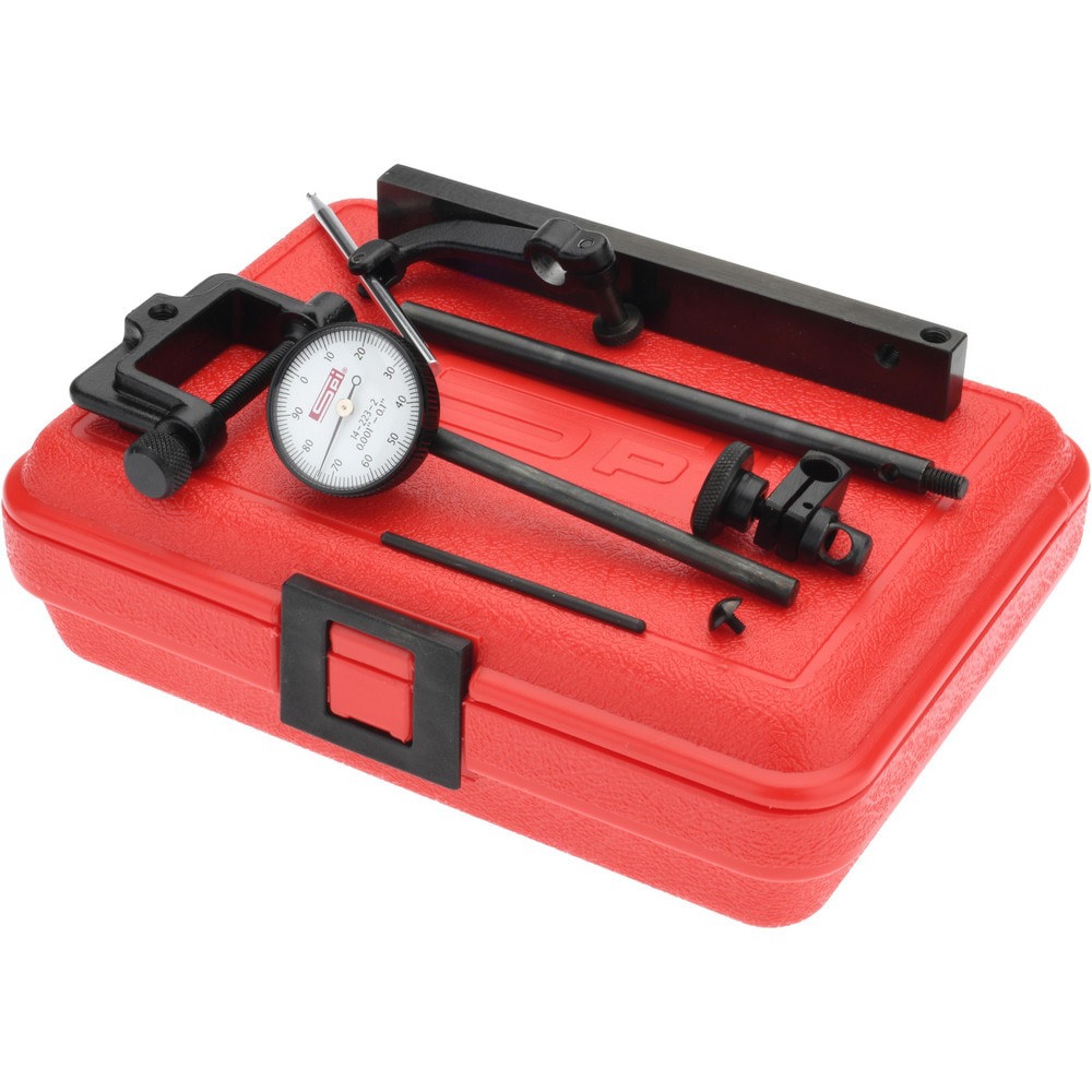 Dial Indicator & Base Kit: 0-100 Dial Reading
