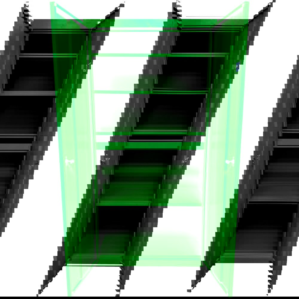 Storage Cabinets; Cabinet Type: Steel Storage Cabinet ; Cabinet Material: Steel ; Width (Inch): 24 ; Depth (Inch): 18 ; Cabinet Door Style: Flush ; Height (Inch): 72