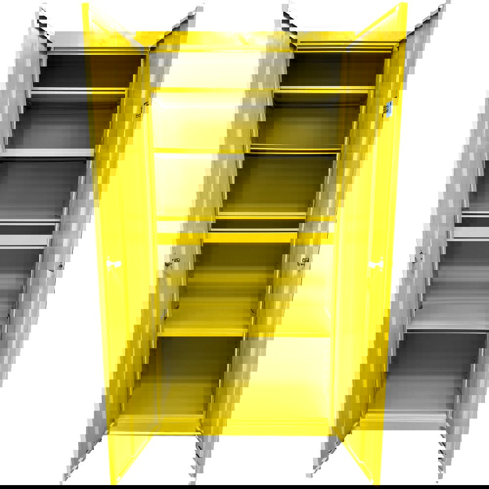 Storage Cabinets; Cabinet Type: Steel Storage Cabinet ; Cabinet Material: Steel ; Width (Inch): 24 ; Depth (Inch): 18 ; Cabinet Door Style: Flush ; Height (Inch): 72