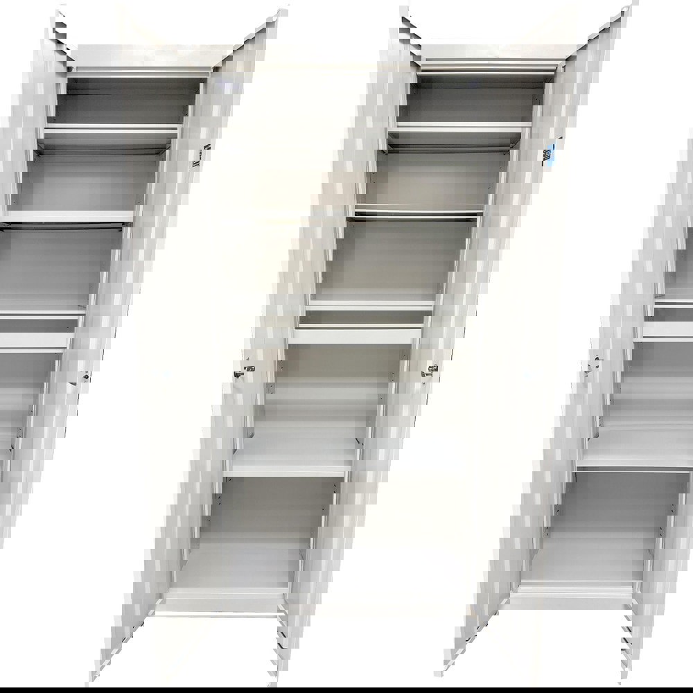 Storage Cabinets; Cabinet Type: Steel Storage Cabinet ; Cabinet Material: Steel ; Width (Inch): 30 ; Depth (Inch): 18 ; Cabinet Door Style: Flush ; Height (Inch): 72