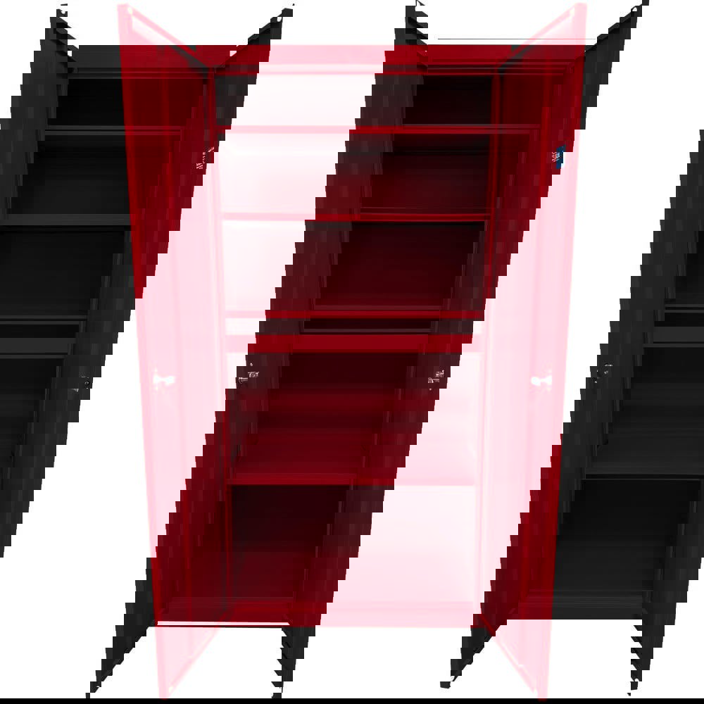 Storage Cabinets; Cabinet Type: Steel Storage Cabinet ; Cabinet Material: Steel ; Width (Inch): 30 ; Depth (Inch): 18 ; Cabinet Door Style: Flush ; Height (Inch): 72