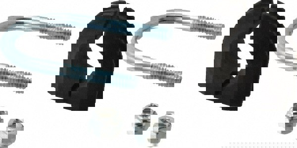 U-Bolt Clamp with Cushion: 1/2