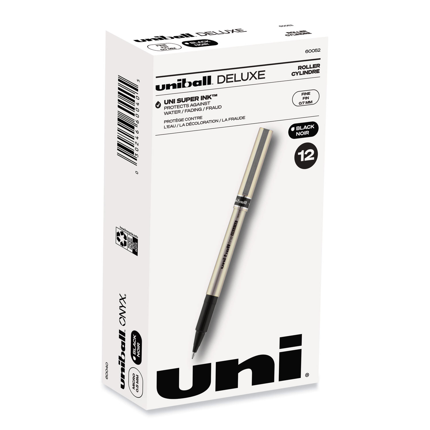 PEN,UNI-BALL,DLX,FINE,BK