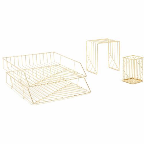 DESK SET,VENA,ORG,WIRE,GD