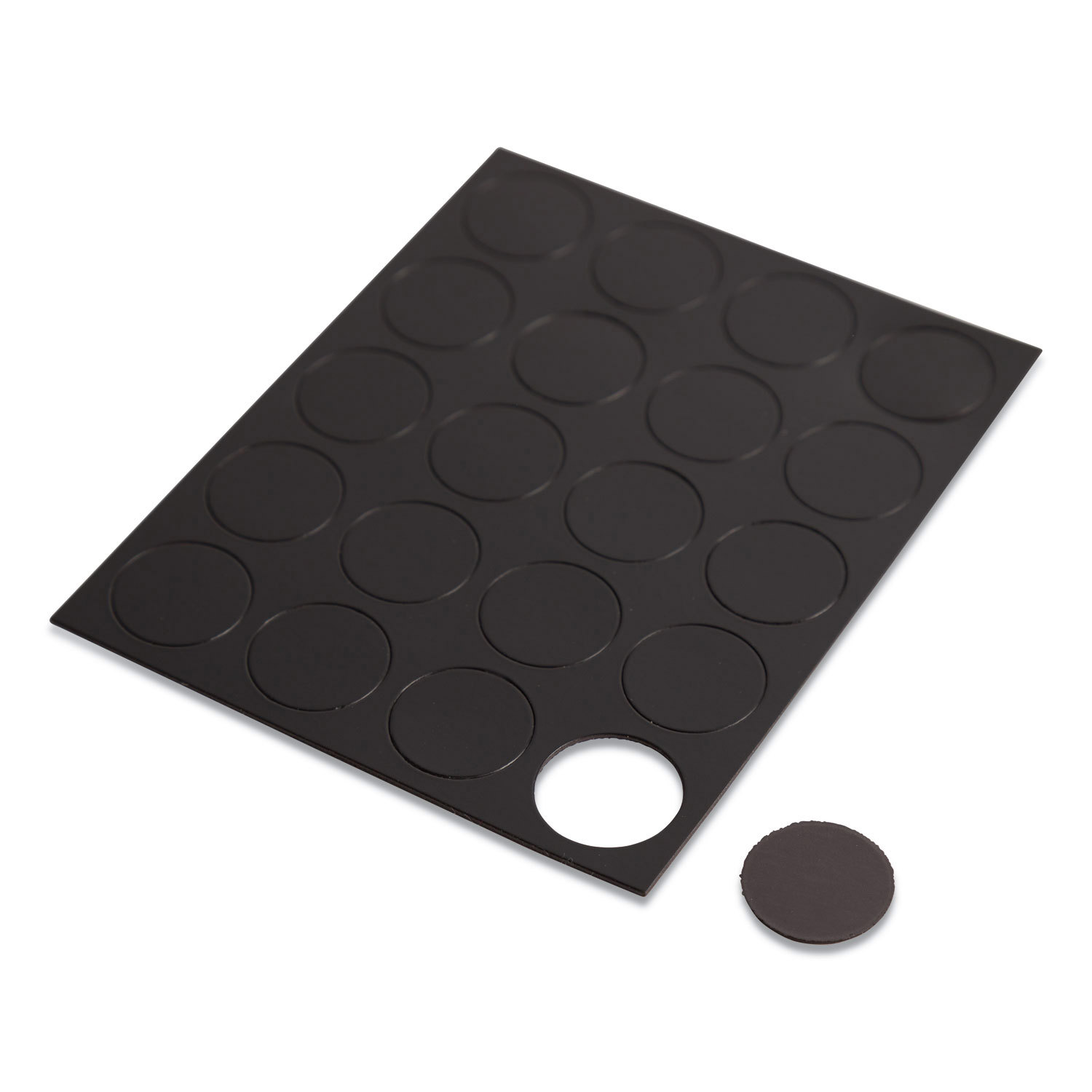 MAGNET,CIRCLES,20PK,BK