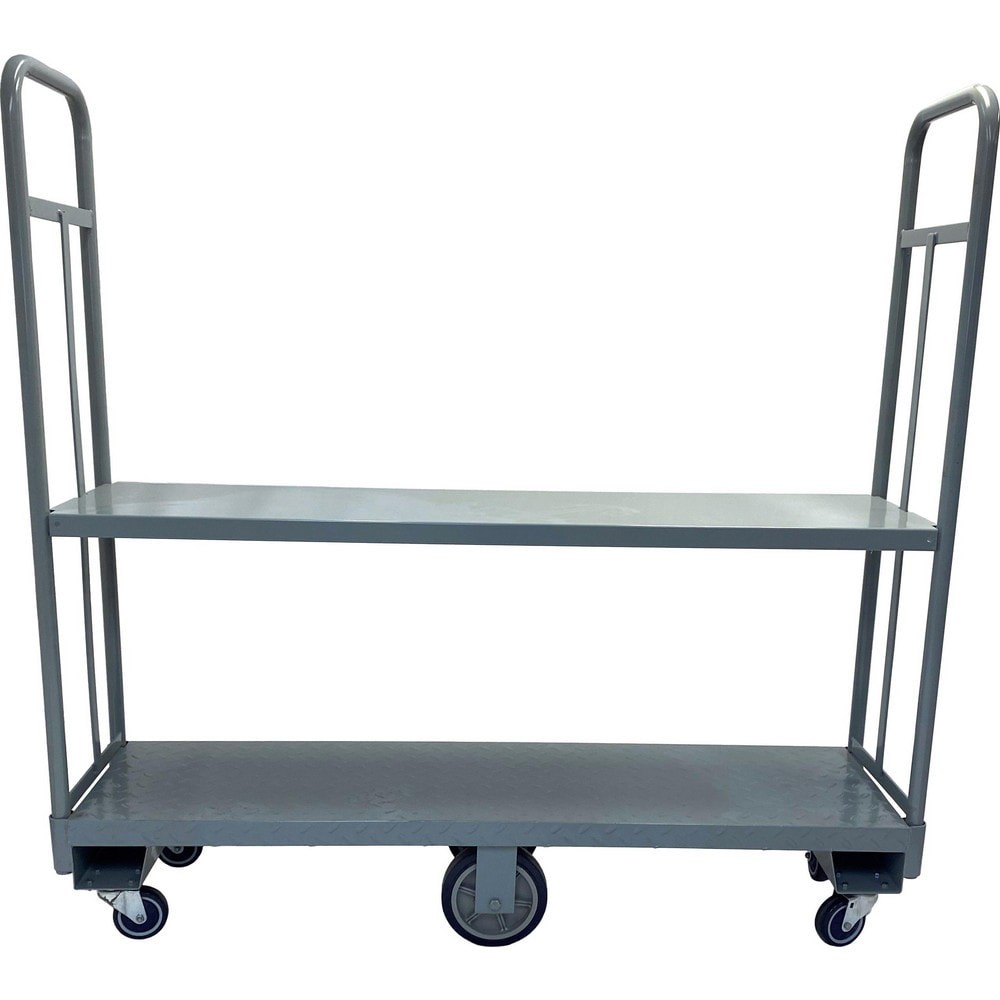 Cart Accessories; Accessory Type: Addition Shelf ; For Use With: UBT-1660 GY ; Material: Steel ; Overall Width: 16in ; Overall Length: 60.00in ; Overall Height: 3in