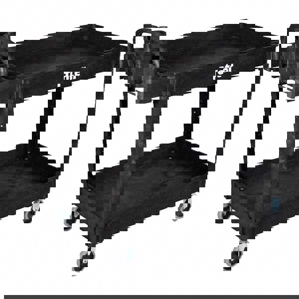 Utility Cart: Plastic, Black