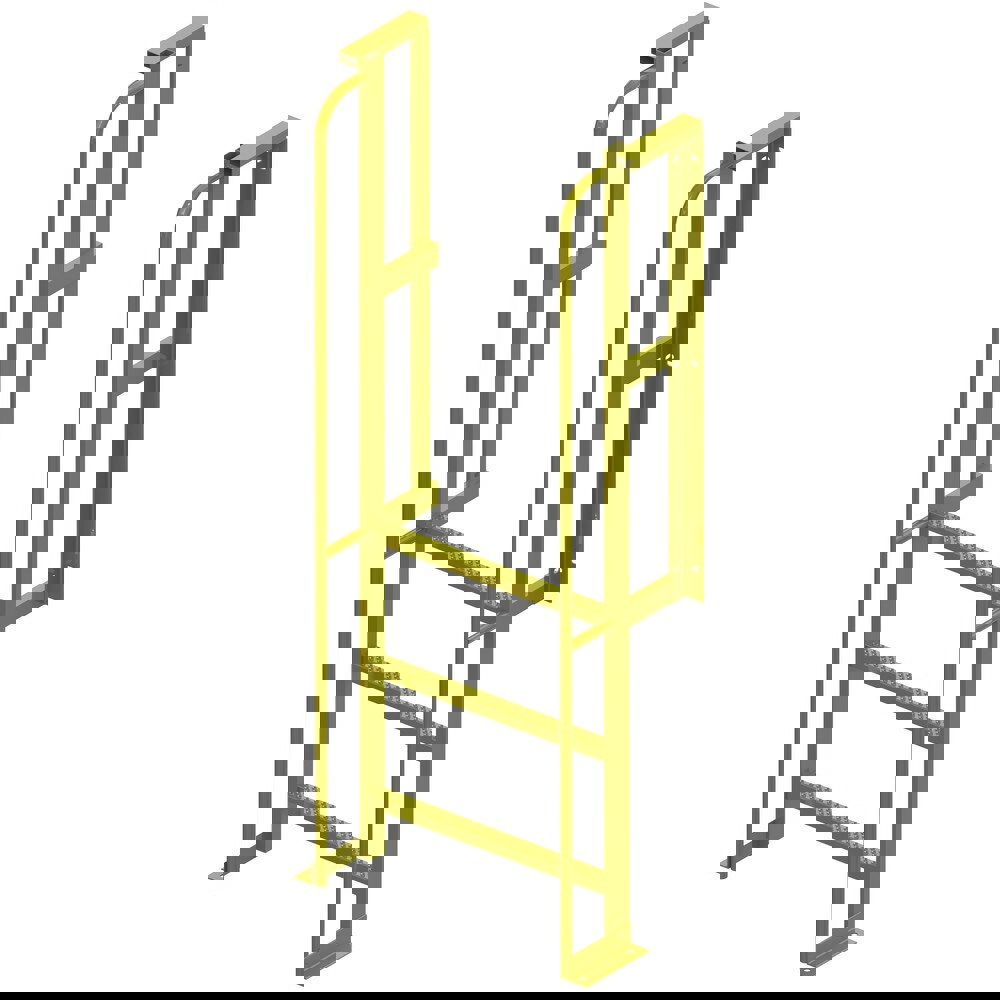 3-Step Steel Step Ladder: 6' High