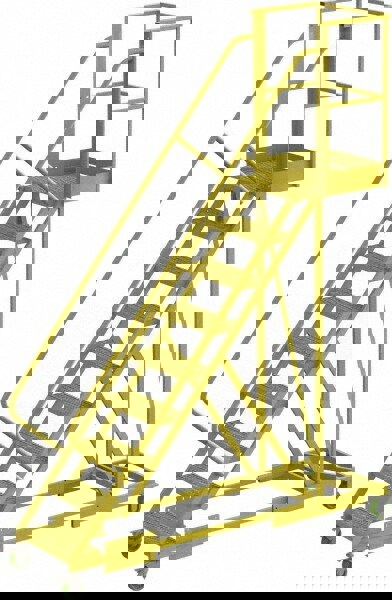 Steel Rolling Ladder: 9 Step