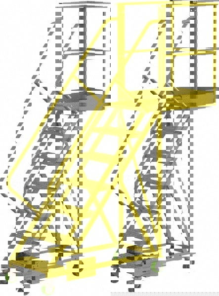 Steel Cantilever Rolling Ladder: 7 Step