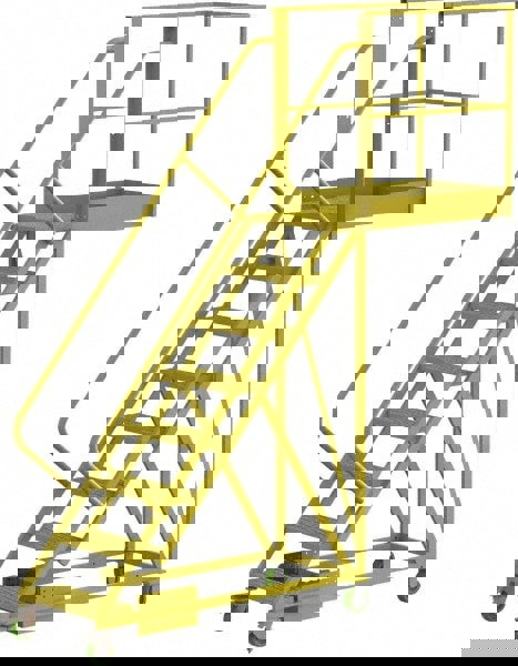 Steel Cantilever Rolling Ladder: 8 Step