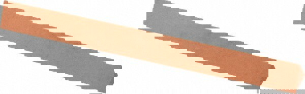 Sharpening Stone: 3/8'' Thick, Triangle, Aluminum Oxide