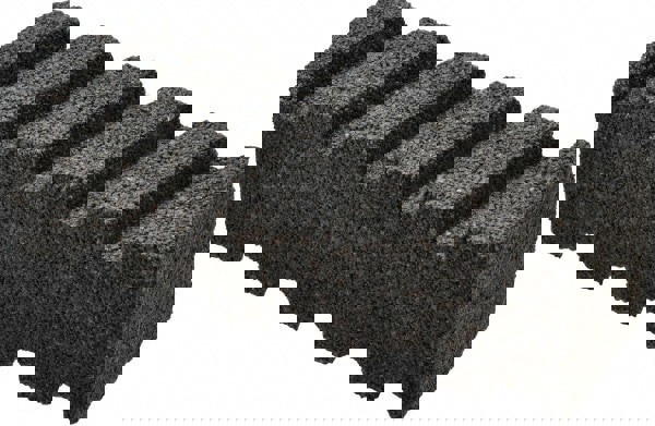 Sharpening Stone: 2'' Thick, Fluted Rectangle, Silicon Carbide