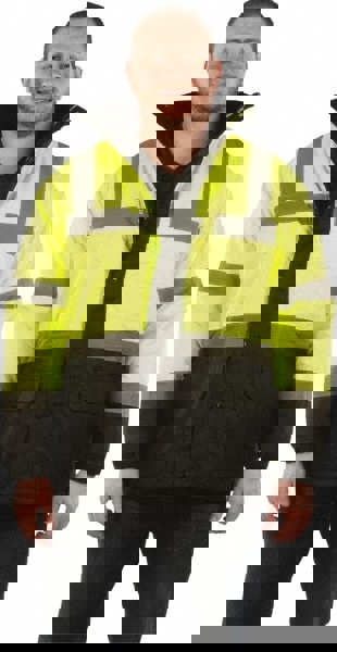 Heated Jacket: Size Large, Yellow, Polyester