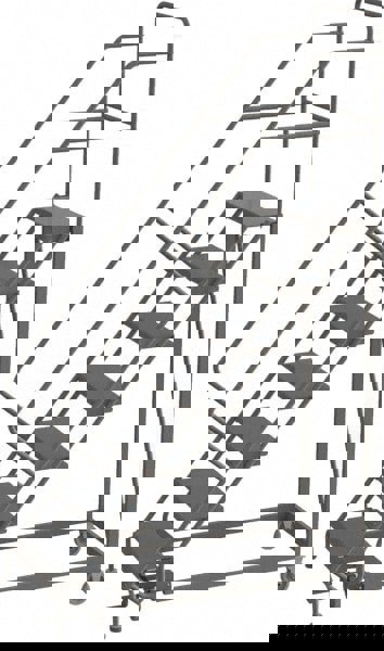 Steel Rolling Ladder: 7 Step