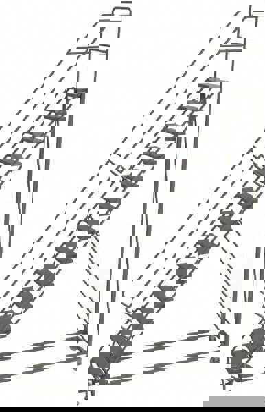 Steel Rolling Ladder: 13 Step