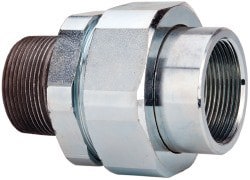 Conduit Male Union: For Rigid & Intermediate (IMC), Steel, 1-1/2