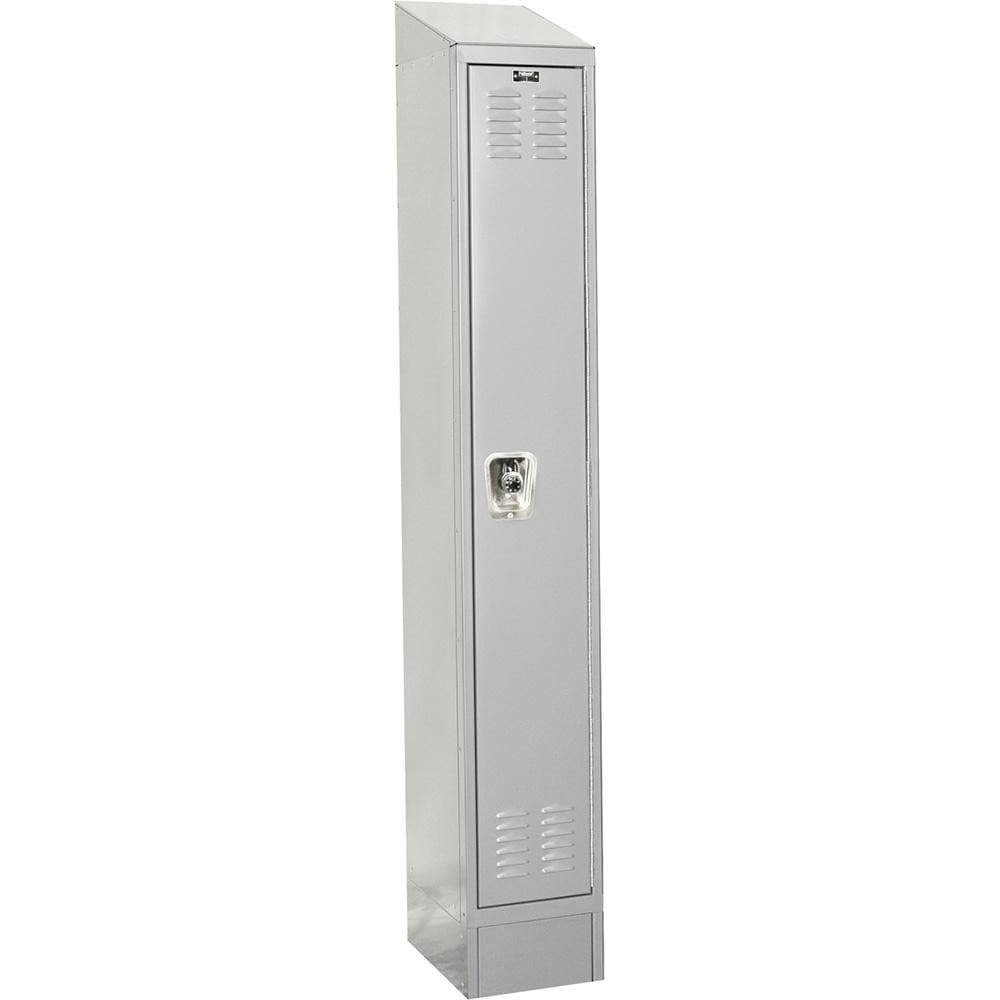 Lockers; Locker Style: Horizontal ; Locker Configuration: 1-Wide ; Assembled: Yes ; Shelf Capacity: 20 ; Handle Type: Recessed ; Locker Material: Steel