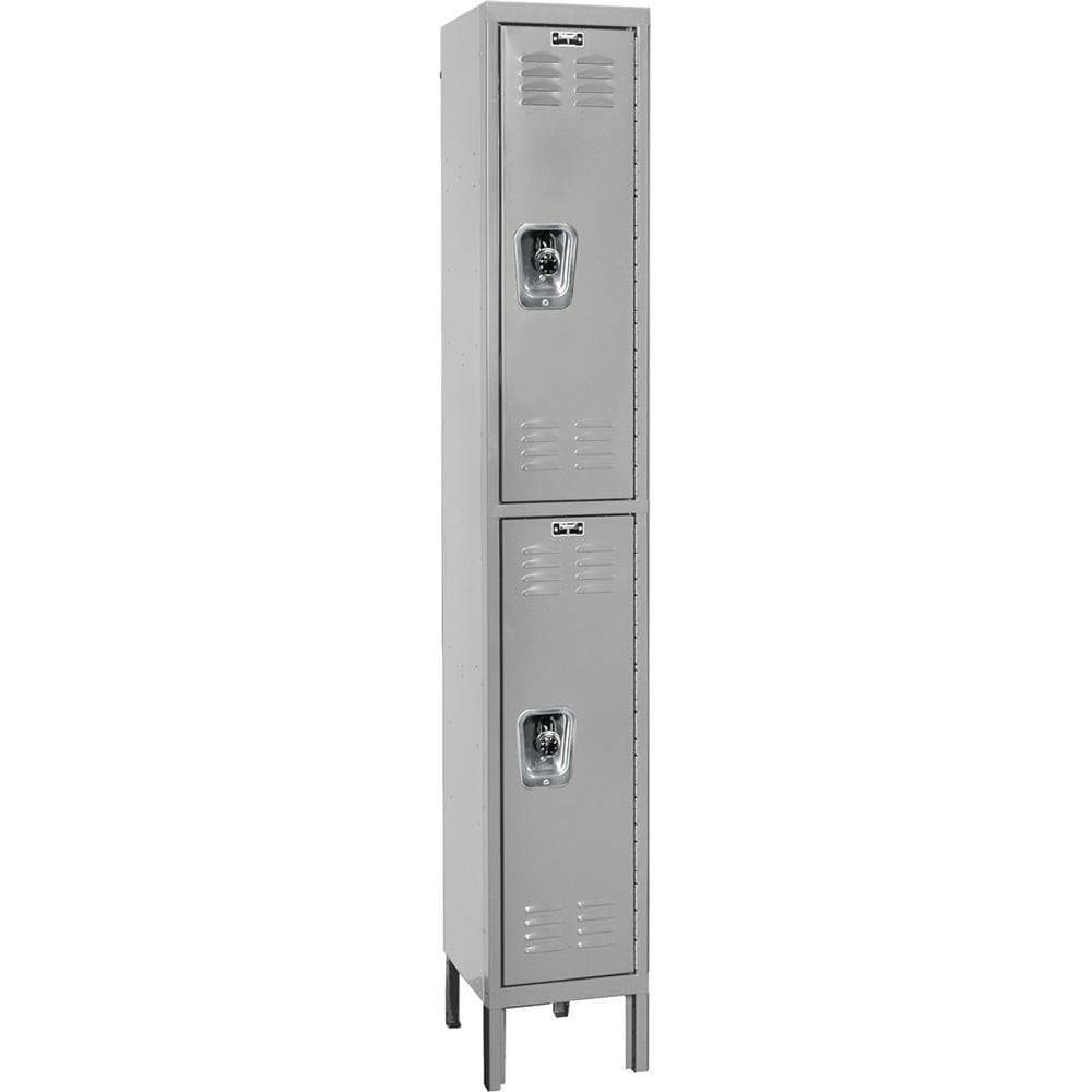 Lockers; Locker Style: Horizontal ; Locker Configuration: 1-Wide ; Assembled: Yes ; Shelf Capacity: 0 ; Handle Type: Recessed ; Locker Material: Steel