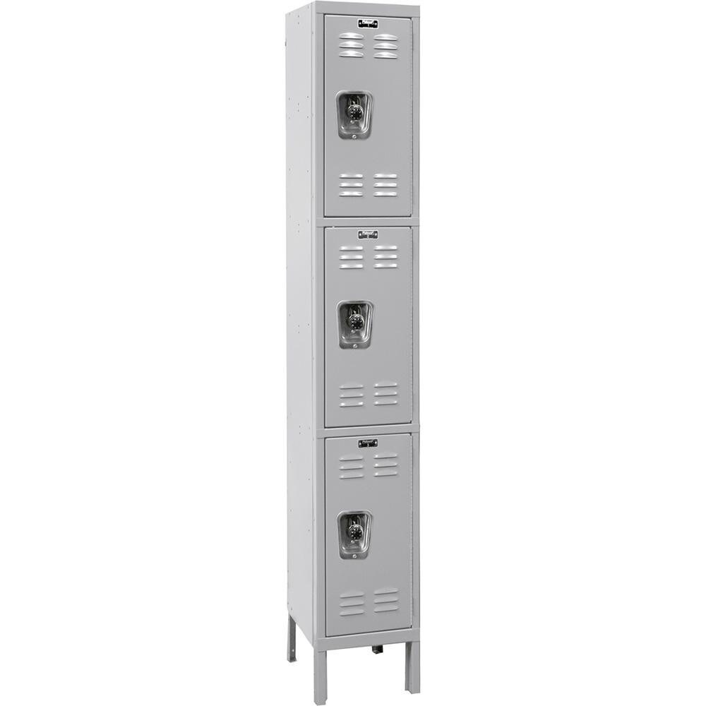 Lockers; Locker Style: Horizontal ; Locker Configuration: 1-Wide ; Assembled: Yes ; Shelf Capacity: 0 ; Handle Type: Recessed ; Locker Material: Steel