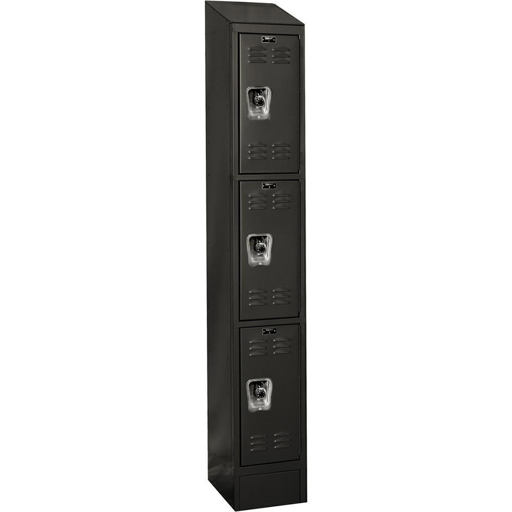 Lockers; Locker Style: Horizontal ; Locker Configuration: 1-Wide ; Assembled: Yes ; Shelf Capacity: 0 ; Handle Type: Recessed ; Locker Material: Steel