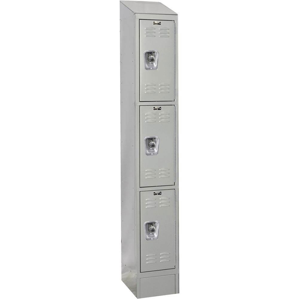 Lockers; Locker Style: Horizontal ; Locker Configuration: 1-Wide ; Assembled: Yes ; Shelf Capacity: 0 ; Handle Type: Recessed ; Locker Material: Steel