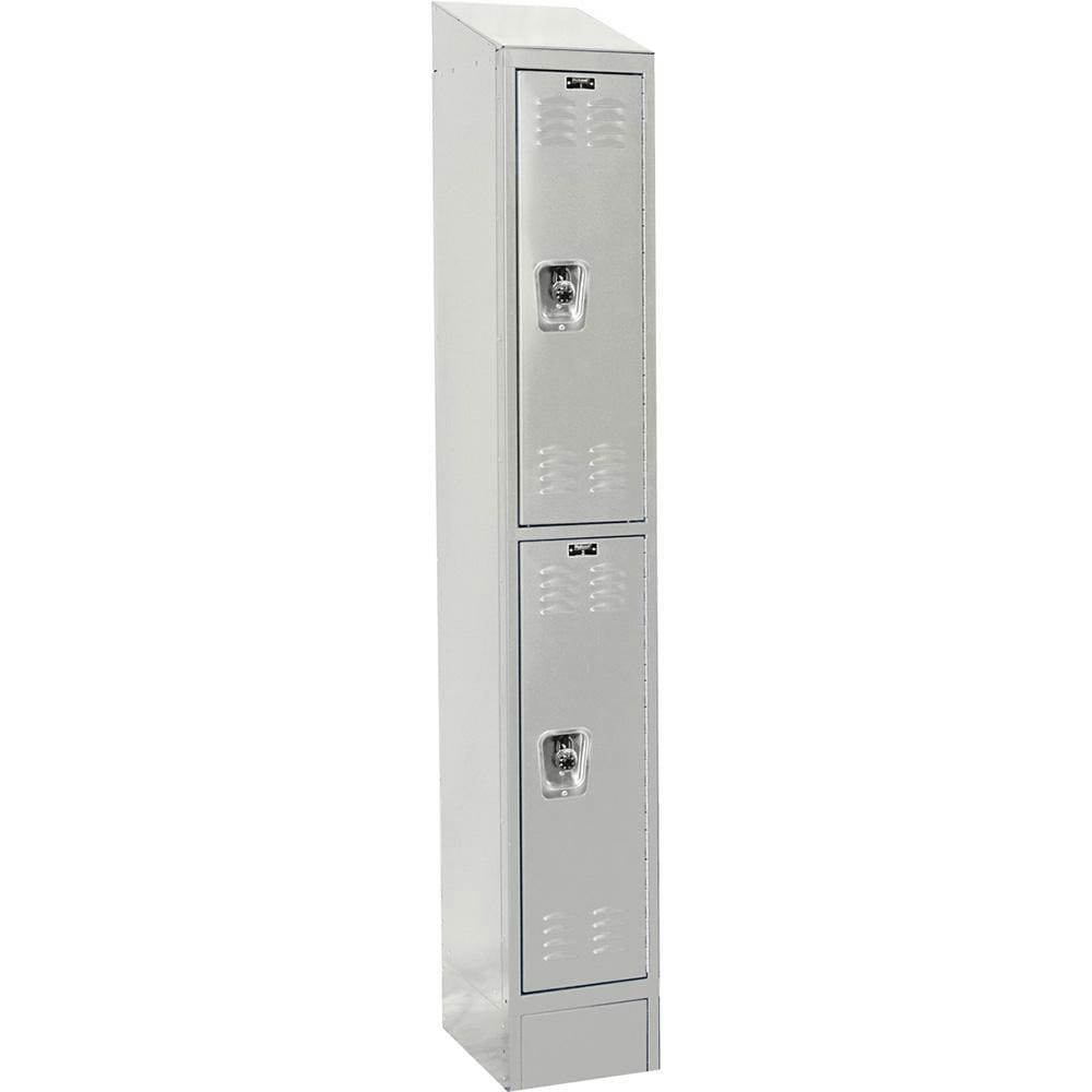 Lockers; Locker Style: Horizontal ; Locker Configuration: 1-Wide ; Assembled: Yes ; Shelf Capacity: 0 ; Handle Type: Recessed ; Locker Material: Steel