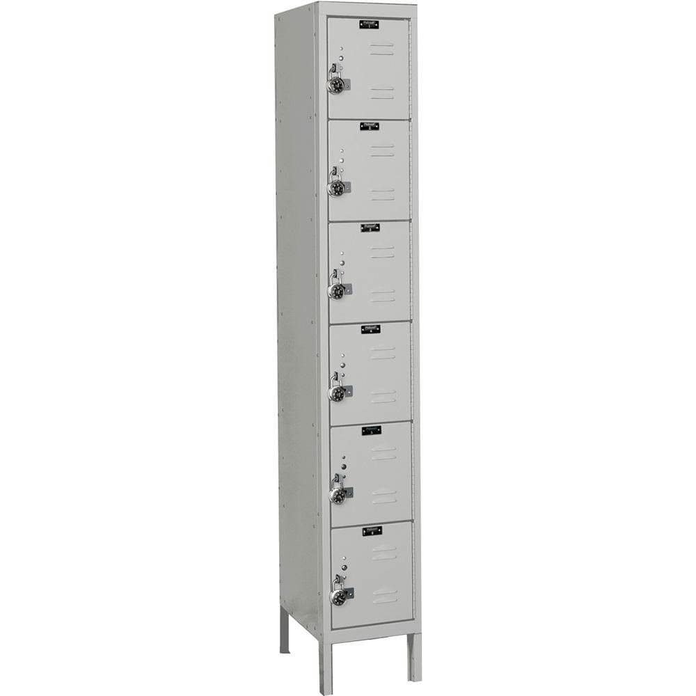Lockers; Locker Style: Horizontal ; Locker Configuration: 1-Wide ; Assembled: Yes ; Shelf Capacity: 0 ; Handle Type: Pull ; Locker Material: Steel