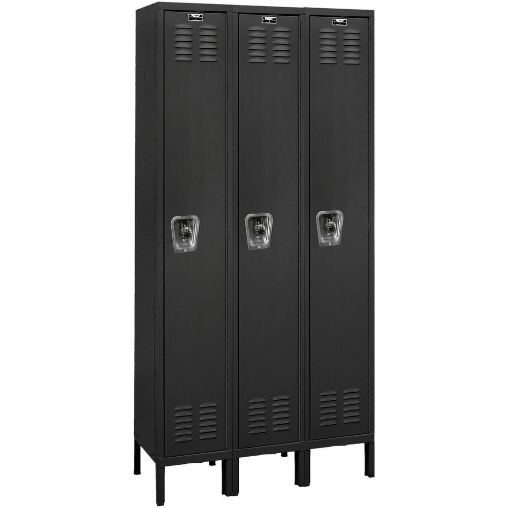 Lockers; Locker Style: Horizontal ; Locker Configuration: 3-Wide ; Assembled: Yes ; Shelf Capacity: 20 ; Handle Type: Recessed ; Locker Material: Steel
