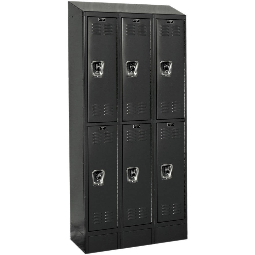 Lockers; Locker Style: Horizontal ; Locker Configuration: 3-Wide ; Assembled: Yes ; Shelf Capacity: 0 ; Handle Type: Recessed ; Locker Material: Steel