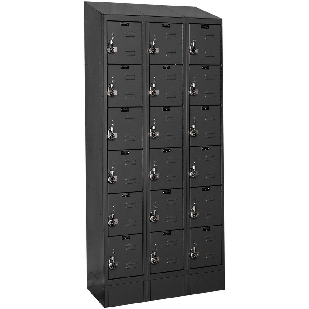 Lockers; Locker Style: Horizontal ; Locker Configuration: 3-Wide ; Assembled: Yes ; Shelf Capacity: 0 ; Handle Type: Pull ; Locker Material: Steel