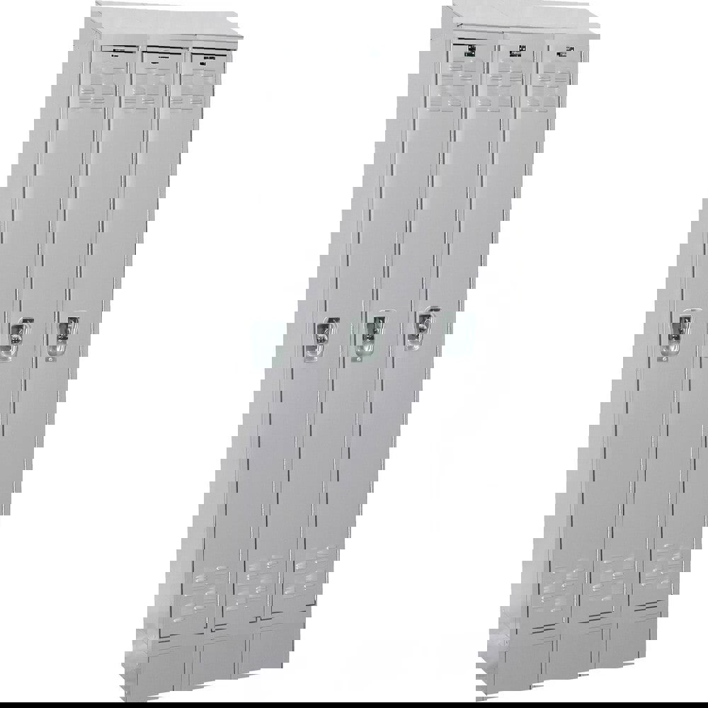Lockers; Locker Style: Horizontal ; Locker Configuration: 3-Wide ; Assembled: Yes ; Shelf Capacity: 20 ; Handle Type: Recessed ; Locker Material: Steel
