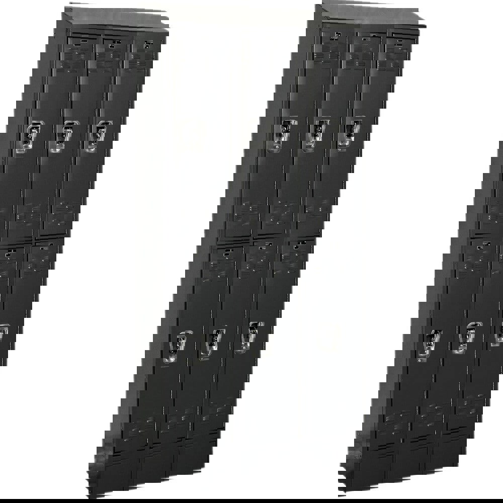 Lockers; Locker Style: Horizontal ; Locker Configuration: 3-Wide ; Assembled: Yes ; Shelf Capacity: 0 ; Handle Type: Recessed ; Locker Material: Steel