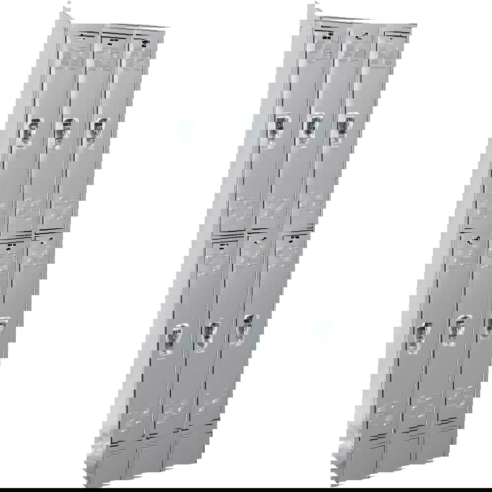 Lockers; Locker Style: Horizontal ; Locker Configuration: 3-Wide ; Assembled: Yes ; Shelf Capacity: 0 ; Handle Type: Recessed ; Locker Material: Steel