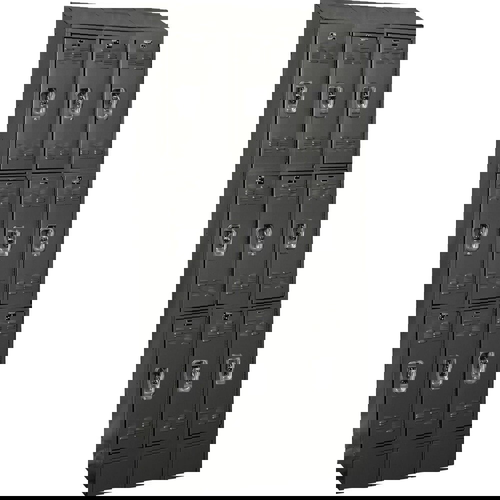 Lockers; Locker Style: Horizontal ; Locker Configuration: 3-Wide ; Assembled: Yes ; Shelf Capacity: 0 ; Handle Type: Recessed ; Locker Material: Steel