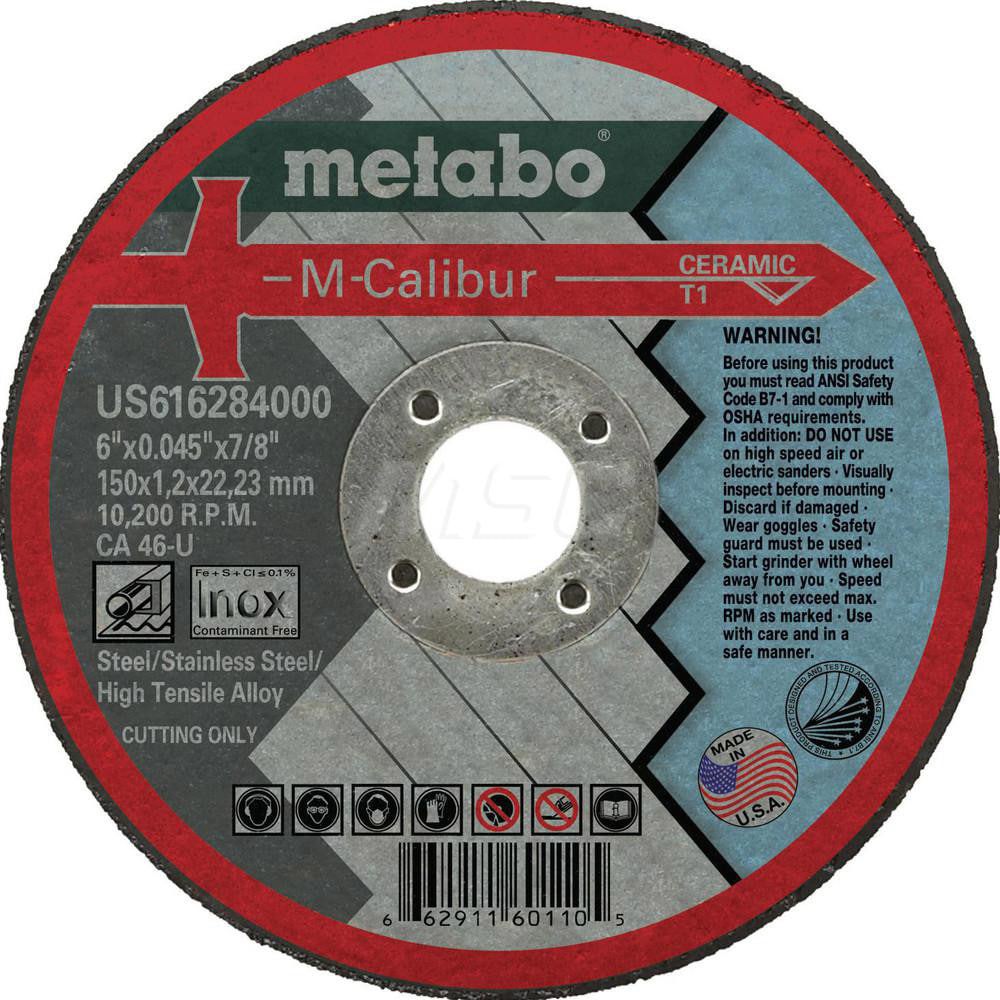 Cutoff Wheel: Type 1, 6