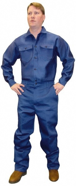 Fire-Resistant Shirt: Large, Royal Blue, Indura Ultra Soft, 7 oz
