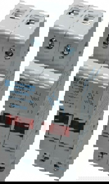 2 Pole, 600 VAC/VDC, 30 Amp, DIN Rail Mount Fuse Holder