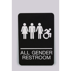 SIGN,ALL GENDER RROOM,BK